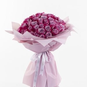 hand bouquet purple-rose
