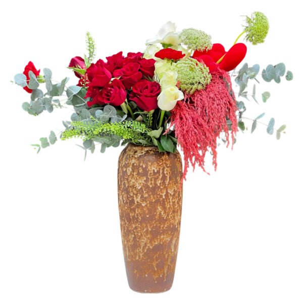 valentines flowers in vase