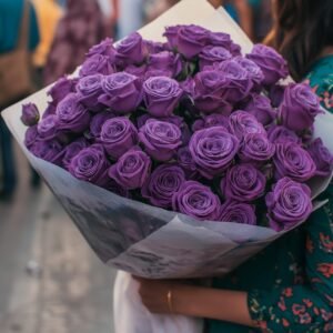 purple-roses-bouquet