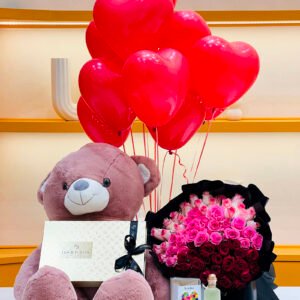 balloons-bouquet-bear-perfume