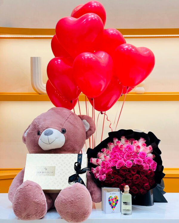 balloons-bouquet-bear-perfume