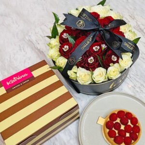 Valentine-roses-cake